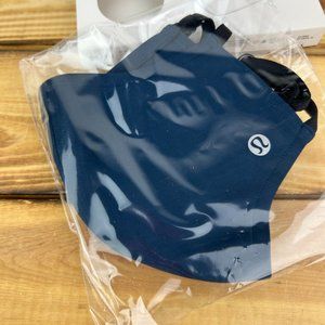 NEW Lululemon Face Mask Night Diver Blue Color Double Strap Adjustable Washable